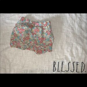 Floral bootie shorts